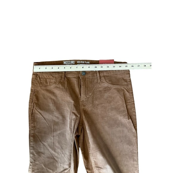 Mossimo Boot Cut Pants Women's SZ 10 Brown Mid Rise Easycare Cotton 5-Pockets - Picture 6 of 7